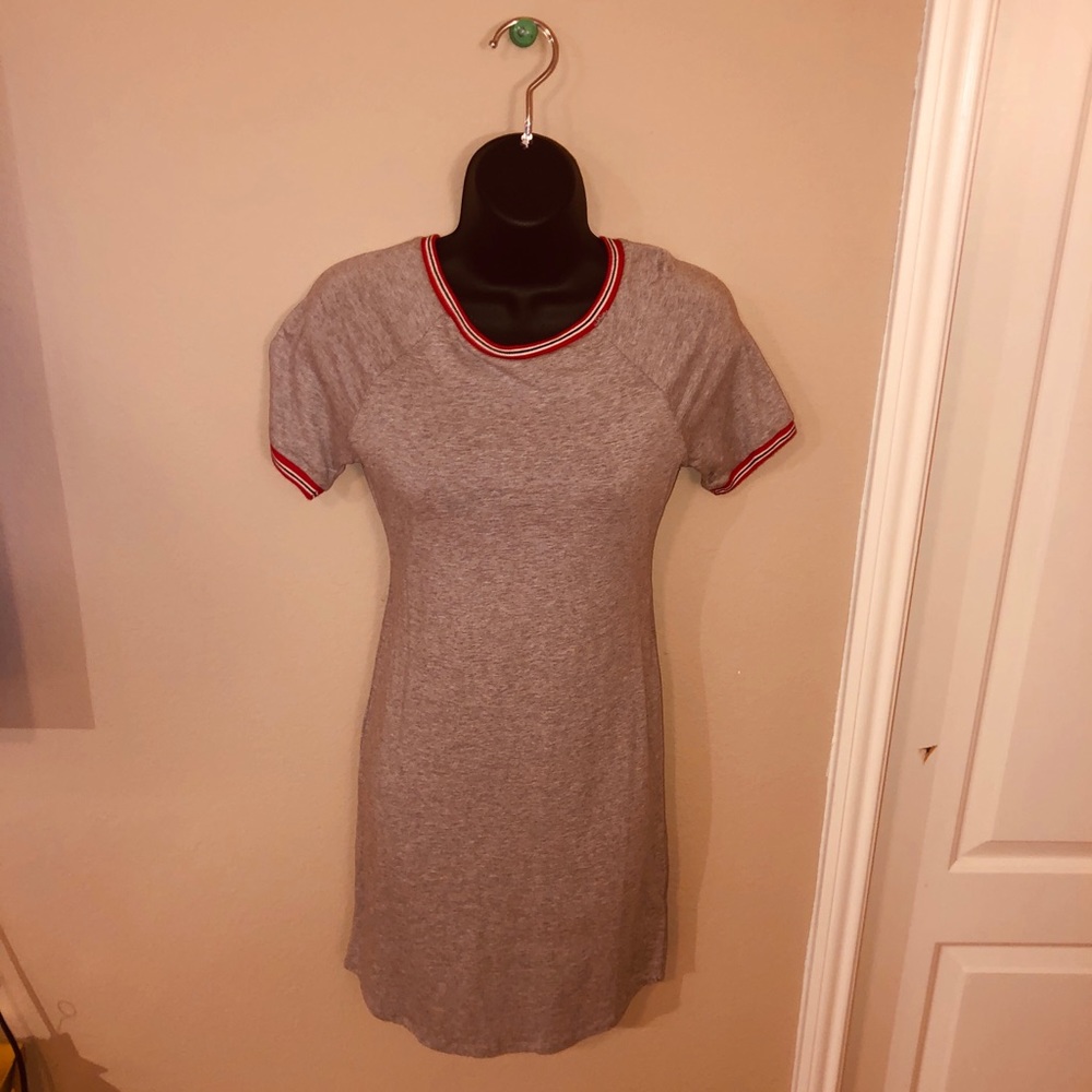 Gray T-Shirt Dress